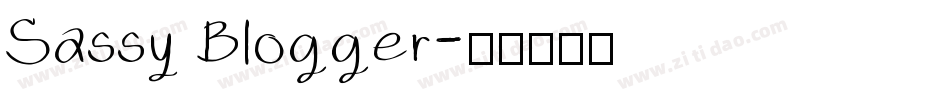 Sassy Blogger字体转换